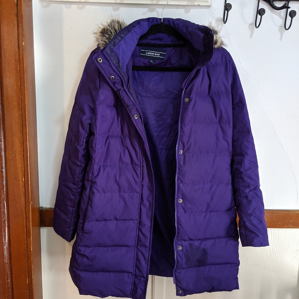 Gorgeous Purple Land's End Down Coat